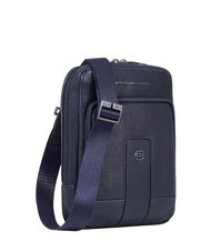 PIQUADRO CARL Leather iPad mini pouch blue - Over-the-shoulder Bags for Men - 2