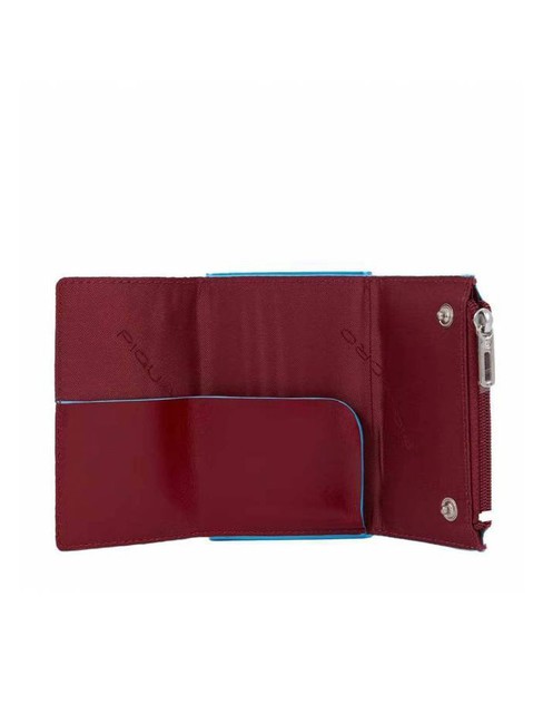 BLUE SQUARE Leather wallet with sliding system RED - Men&rsquo;s Wallets