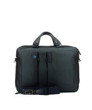 PIQUADRO briefcase P16, 15.6&rdquo; PC - iPad 10.5&rdquo; case BLUE CHEVRON - Work Briefcases - 4