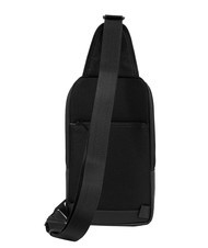 PIQUADRO STEVE Single shoulder backpack bag Black - Over-the-shoulder Bags for Men - 3
