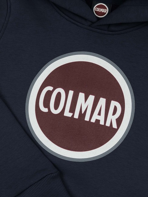 MODISH KIDS Logo print hoodie navy blue - Baby Sweatshirt