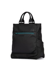 PIQUADRO CORNER SPECIALE GOMMATO  13" Laptop Briefcase / Backpack Black - Work Briefcases - 2