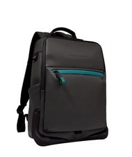 PIQUADRO CORNER SPECIALE GOMMATO  14" Laptop Backpack Black - Laptop backpacks - 2