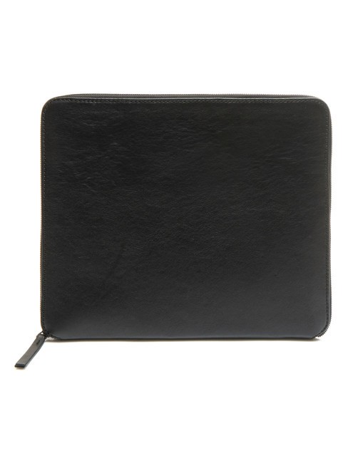 CAMPIONARIO - PYRAMID Leather clipboard Black - Tablet holder& Organizer