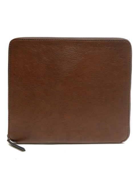 CAMPIONARIO - PYRAMID Leather clipboard BROWN - Tablet holder& Organizer