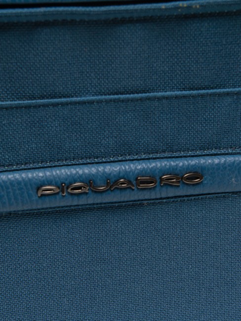 CAMPIONARIO - SIGNO Leather and fabric A4 clipboard aviation - Tablet holder& Organizer