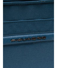 PIQUADRO CAMPIONARIO - SIGNO Leather and fabric A4 clipboard aviation - Tablet holder& Organizer - 3