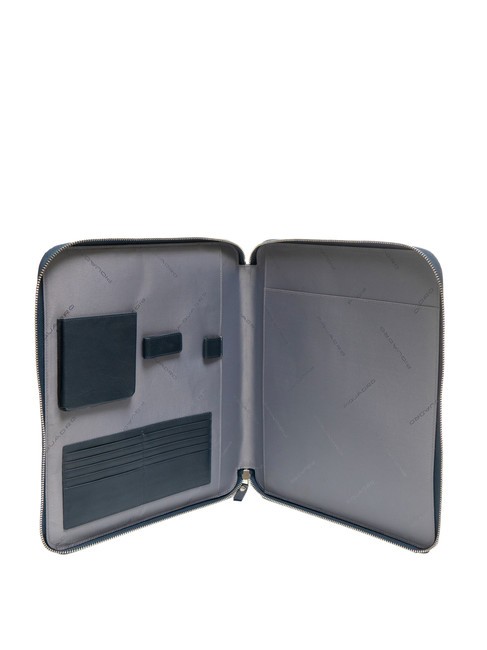 CAMPIONARIO - PQ-BIOS A4 leather and fabric clipboard blue - Tablet holder& Organizer