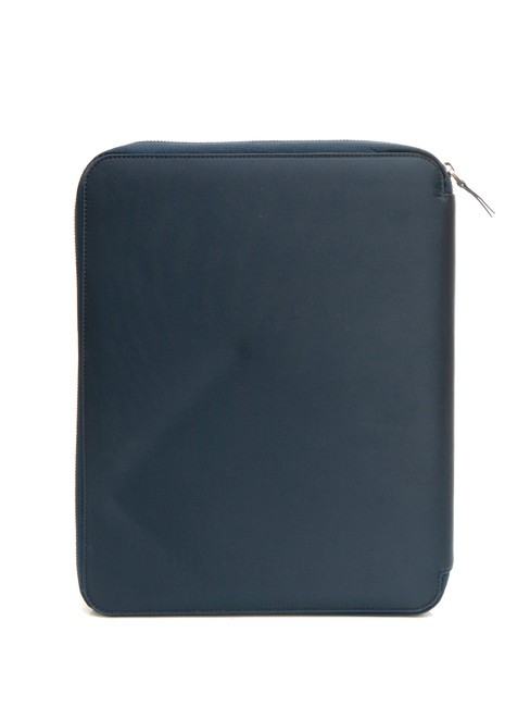 CAMPIONARIO - PQ-BIOS A4 leather and fabric clipboard blue - Tablet holder& Organizer