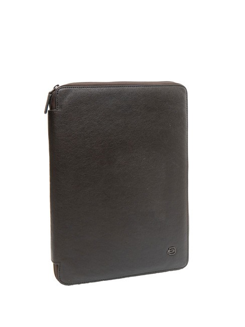 CAMPIONARIO - BLACK SQUARE Leather A4 clipboard dark-haired - Tablet holder& Organizer