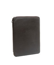 PIQUADRO CAMPIONARIO - BLACK SQUARE Leather A4 clipboard dark-haired - Tablet holder& Organizer - 4