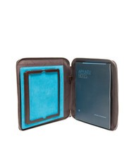 PIQUADRO CAMPIONARIO - BLUE SQUARE  BLUE SQUARE Notepad A4 MAHOGANY - Tablet holder& Organizer - 2