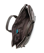 PIQUADRO CAMPIONARIO - MODUS Leather briefcase, 15.6" laptop holder dark-haired - Work Briefcases - 5