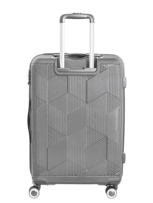 SUNCHASER  Medium Trolley SILVER - Rigid Trolley Cases