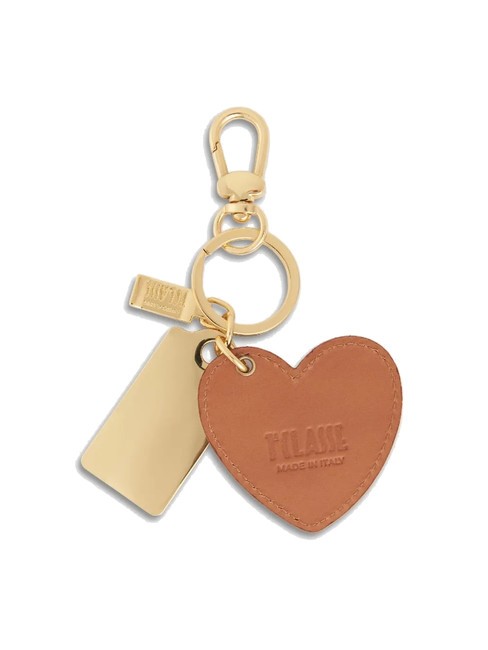 GEO CLASSIC Heart Charm Keychain NATURAL - Key holders