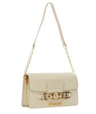 LOVE MOSCHINO HEART CHAIN Shoulder bag ivory - Women’s Bags - 2