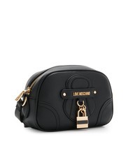 LOVE MOSCHINO PADLOCK Mini Shoulder Bag Black - Women’s Bags - 2