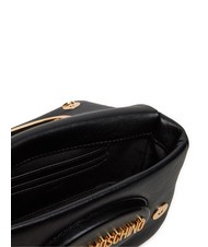 LOVE MOSCHINO FOULARD Micro shoulder bag Black - Women’s Bags - 4