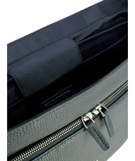 PIQUADRO MODUS Leather briefcase for pc 15 " blue - Work Briefcases - 5