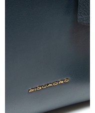 PIQUADRO CAMPIONARIO - GEA  15.6" leather laptop briefcase blue - Work Briefcases - 3