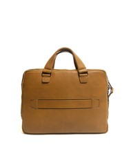 PIQUADRO CAMPIONARIO - IMHO Leather briefcase for PC 14 " Yellow - Work Briefcases - 4