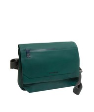 PIQUADRO CAMPIONARIO -  TALLIN Leather messenger bag pc 14" GREEN - Work Briefcases - 2