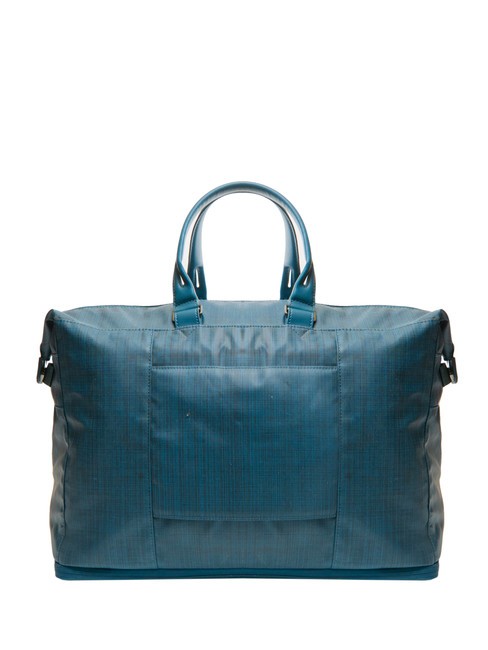 CAMPIONARIO - SIGNO Flamed fabric and leather bag aviation - Duffle bags