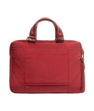 PIQUADRO CAMPIONARIO - SIGNO OUT Fabric and leather briefcase, 13" laptop RED - Work Briefcases - 2