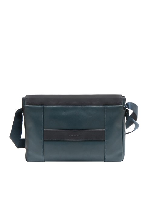 CAMPIONARIO - CARY Leather messenger, 13" laptop holder blue - Work Briefcases