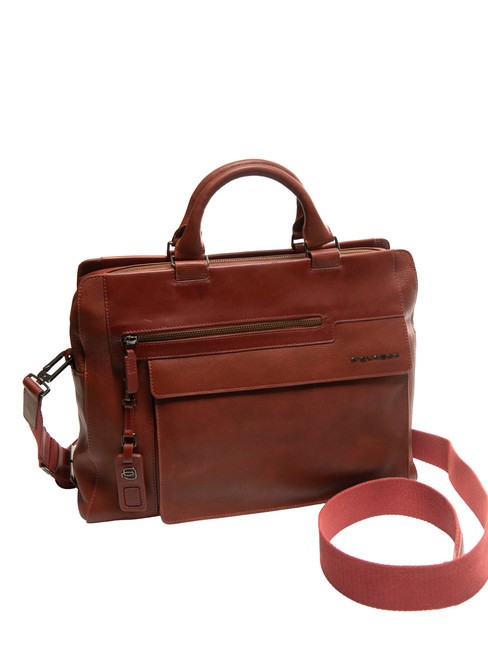 CAMPIONARIO - WOSTOK Leather briefcase for PC 14 " LEATHER - Work Briefcases