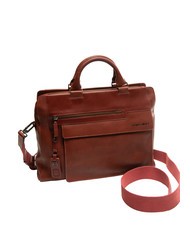 PIQUADRO CAMPIONARIO - WOSTOK Leather briefcase for PC 14 " LEATHER - Work Briefcases - 2