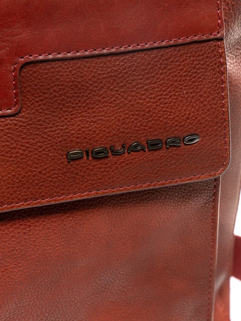 PIQUADRO - WOSTOK Leather briefcase for PC 14 " LEATHER - Work Briefcases