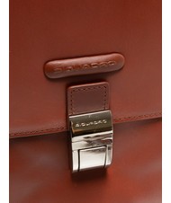 PIQUADRO CAMPIONARIO - BLUE SQUARE OUT Leather briefcase for 15" laptop BROWN - Work Briefcases - 3