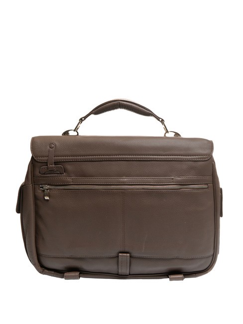 CAMPIONARIO - MODUS OUT Leather briefcase, 15.6" laptop holder MORO - Work Briefcases