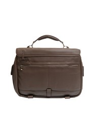PIQUADRO CAMPIONARIO - MODUS OUT Leather briefcase, 15.6" laptop holder MORO - Work Briefcases - 2
