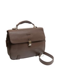 PIQUADRO CAMPIONARIO - MODUS OUT Leather briefcase, 15.6" laptop holder MORO - Work Briefcases - 3