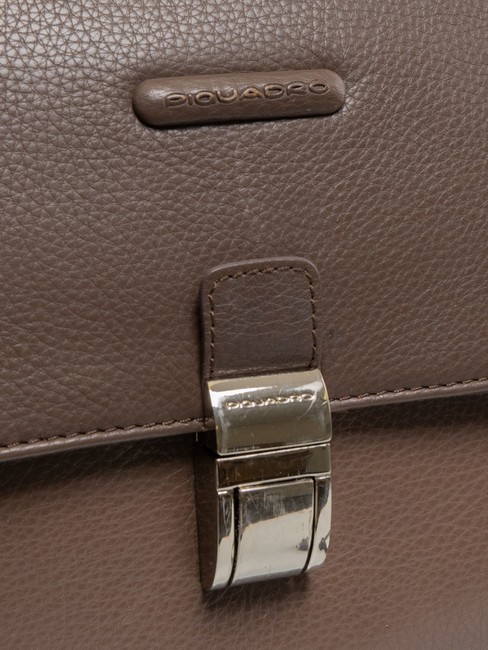 CAMPIONARIO - MODUS OUT Leather briefcase, 15.6" laptop holder MORO - Work Briefcases