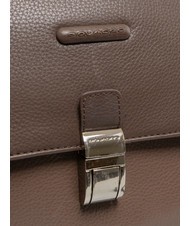 PIQUADRO CAMPIONARIO - MODUS OUT Leather briefcase, 15.6" laptop holder MORO - Work Briefcases - 4