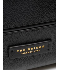 THE BRIDGE DOMITILLA  Beauty in leather Black Gold - Beauty Case - 3