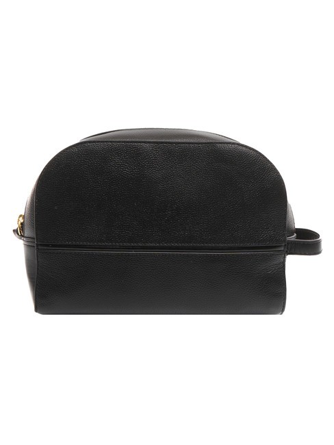 DOMITILLA  Beauty in leather Black Gold - Beauty Case