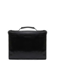 THE BRIDGE NERI  Leather briefcase black / dark matte ruthenium - Work Briefcases - 3