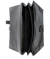 THE BRIDGE NERI  Leather briefcase black / dark matte ruthenium - Work Briefcases - 5