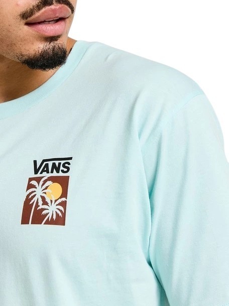 ISLAND BOX Cotton T-shirt with print blue glow - T-shirt