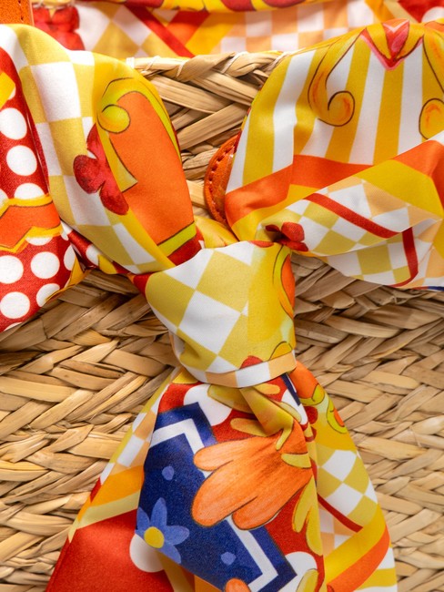 JAVA Medium straw beach bag orange - Women&rsquo;s Bags