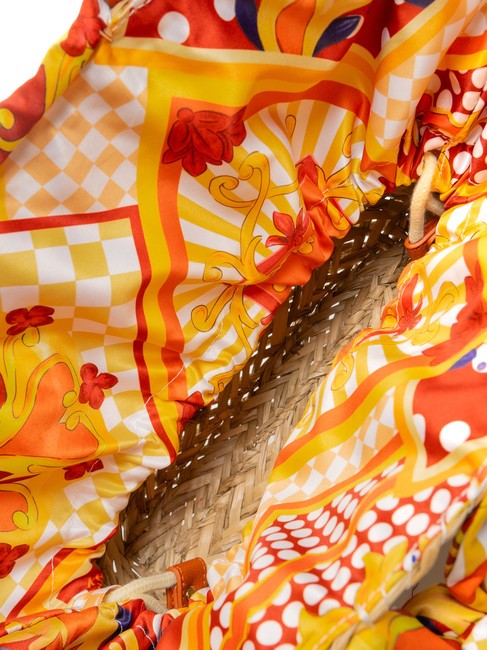 JAVA Medium straw beach bag orange - Women&rsquo;s Bags