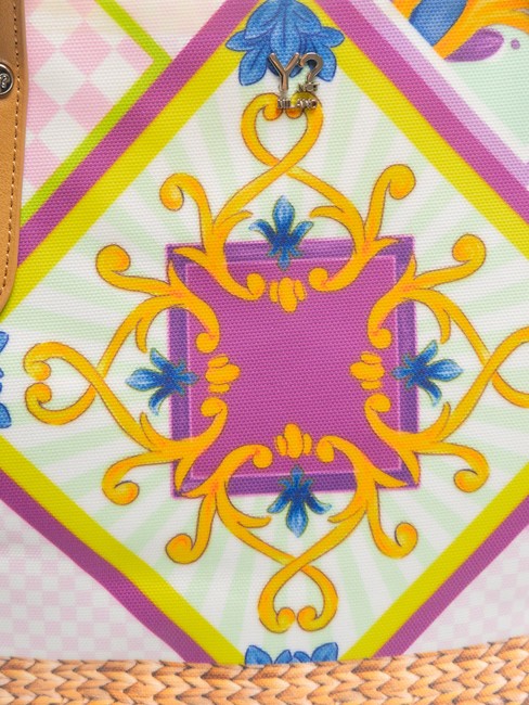 SICILY Large beach shopping bag purple - Women’s Bags