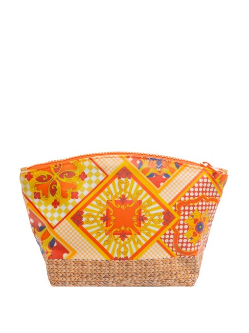 SICILY All-over print beauty case orange - Beauty Case