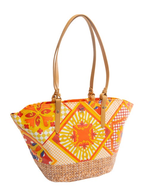SICILY Medium beach shopping bag orange - Women&rsquo;s Bags