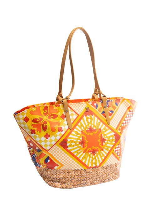 SICILY Large beach shopping bag orange - Women’s Bags