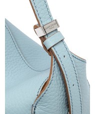 GIANNI CHIARINI PENELOPE Leather shoulder bag with shoulder strap sky-caramel - Women’s Bags - 5
